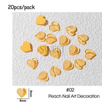 20vnt saldainių ledų nagų pakabukų dalys mielos rožinės spalvos ledinukų dervos papuošalai, saldūs vasariniai Kawaii dekoro akriliniai manikiūro priedai