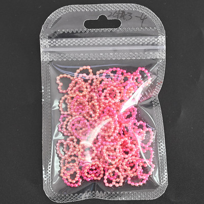 100 vnt. / Maišelis Korėjos tuščiaviduris širdies perlas, nagų dailės pakabukai 11 mm papuošalų lipdukai perlai Dekoracijos Graduuota spalva nagams Dizainas A604