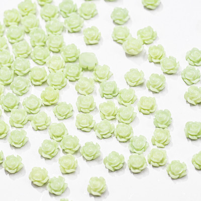 100 vnt. / Maišelis Korėjos tuščiaviduris širdies perlas, nagų dailės pakabukai 11 mm papuošalų lipdukai perlai Dekoracijos Graduuota spalva nagams Dizainas A604