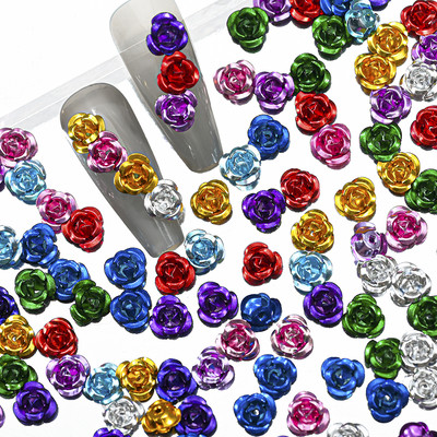 100 vnt. / Maišelis Korėjos tuščiaviduris širdies perlas, nagų dailės pakabukai 11 mm papuošalų lipdukai perlai Dekoracijos Graduuota spalva nagams Dizainas A604