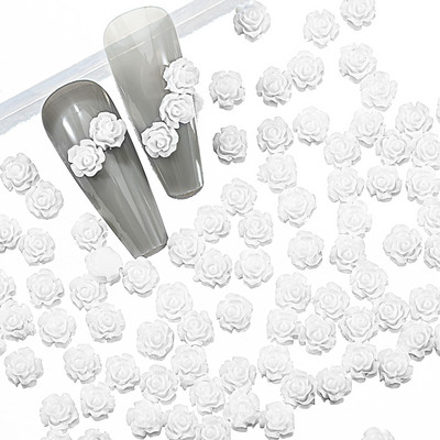 100 vnt. / Maišelis Korėjos tuščiaviduris širdies perlas, nagų dailės pakabukai 11 mm papuošalų lipdukai perlai Dekoracijos Graduuota spalva nagams Dizainas A604