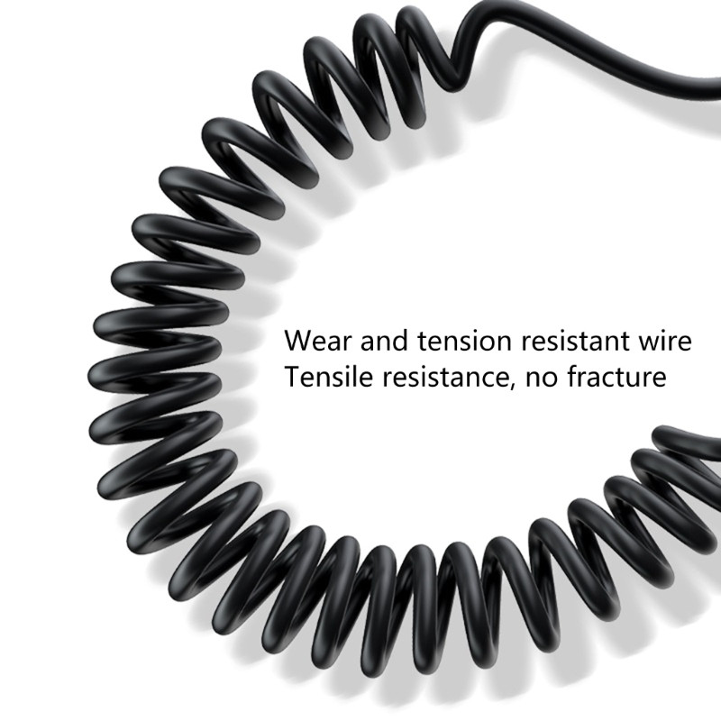 Cablu USB C flexibil de 66W 5A Cablu de încărcare rapidă cu arc pentru mașină pentru acasă, călătorii