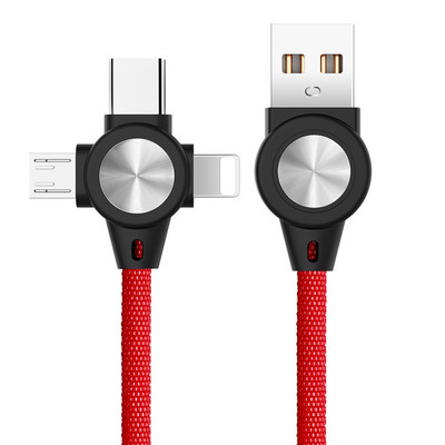 3-ühes USB-kaabel mobiiltelefoni jaoks Mikro-USB-tüüpi C 8-kontaktiline laadijakaabel iPhone 13 12 XS laadimiskaabel Mikro-USB-laadija juhe