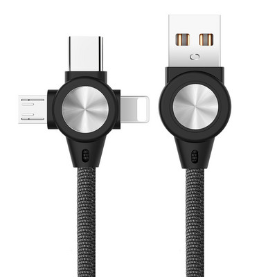 3-ühes USB-kaabel mobiiltelefoni jaoks Mikro-USB-tüüpi C 8-kontaktiline laadijakaabel iPhone 13 12 XS laadimiskaabel Mikro-USB-laadija juhe