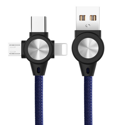3-ühes USB-kaabel mobiiltelefoni jaoks Mikro-USB-tüüpi C 8-kontaktiline laadijakaabel iPhone 13 12 XS laadimiskaabel Mikro-USB-laadija juhe