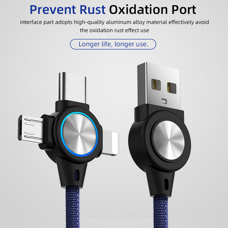 3-ühes USB-kaabel mobiiltelefoni jaoks Mikro-USB-tüüpi C 8-kontaktiline laadijakaabel iPhone 13 12 XS laadimiskaabel Mikro-USB-laadija juhe