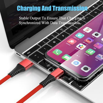 Тип-C USB кабел за данни за зареждане за Samsung A50, Huawei p30, кабели за бързо зареждане, зарядно за мобилен телефон, микро USB, мини къс кабел 30 см