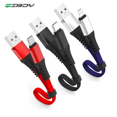 Тип-C USB кабел за данни за зареждане за Samsung A50, Huawei p30, кабели за бързо зареждане, зарядно за мобилен телефон, микро USB, мини къс кабел 30 см