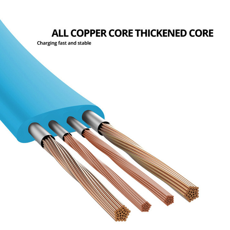 Două bucăți Micro USB Cablu scurt de 10 cm Cablu de date și de încărcare TPE plat moale pentru încărcare sincronizată