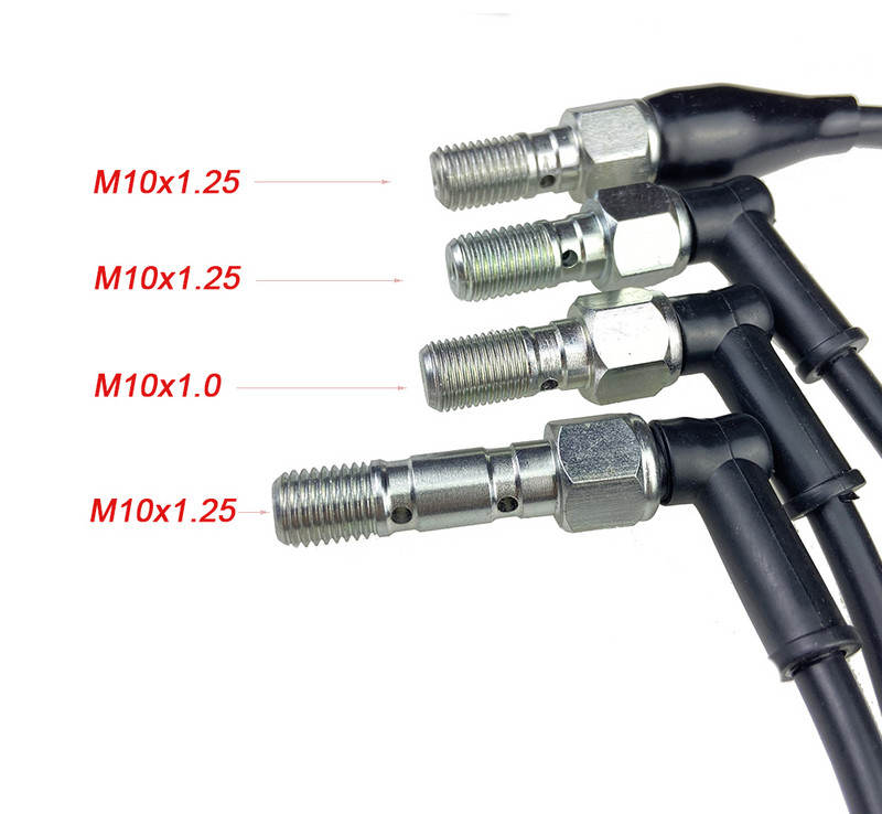 Motociklo hidraulinis dvigubas „Banjo“ varžtas stabdžių slėgio šviesos jungiklis M10 x 1,25 mm, skirtas / Kawasaki / Suzuki / Yamaha
