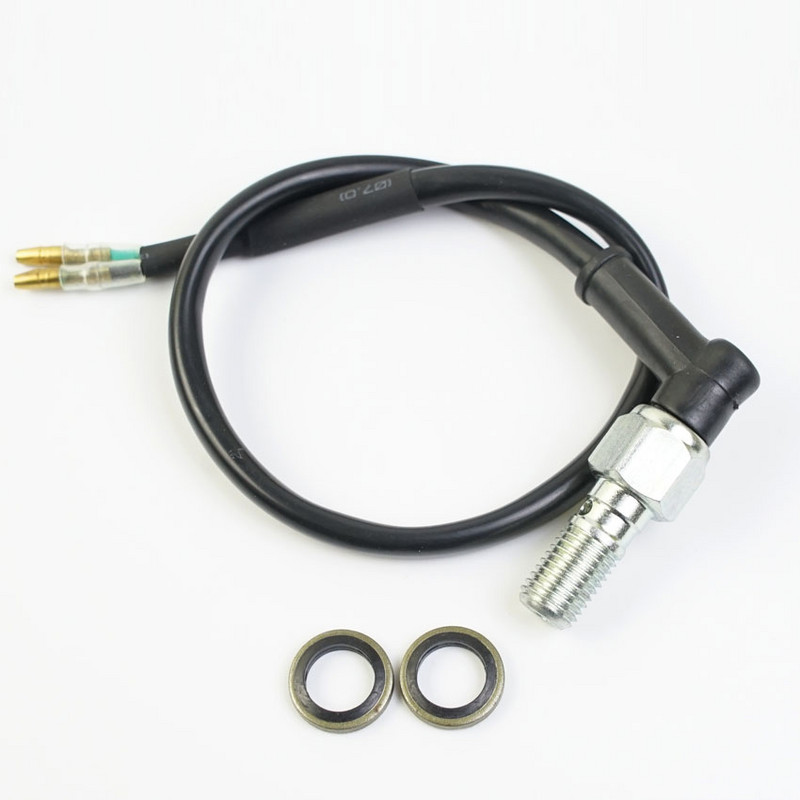 Motociklo hidraulinis dvigubas „Banjo“ varžtas stabdžių slėgio šviesos jungiklis M10 x 1,25 mm, skirtas / Kawasaki / Suzuki / Yamaha