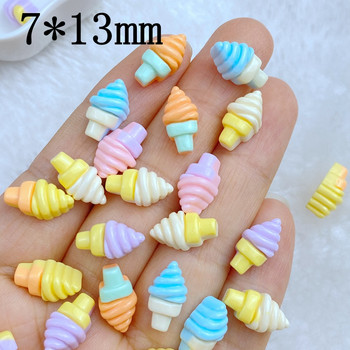 30 τμχ 3D Charms Kawaii Mini Ice Cream Nail Art Κοσμήματα Μανικιούρ Νυχιών Αξεσουάρ διακόσμησης
