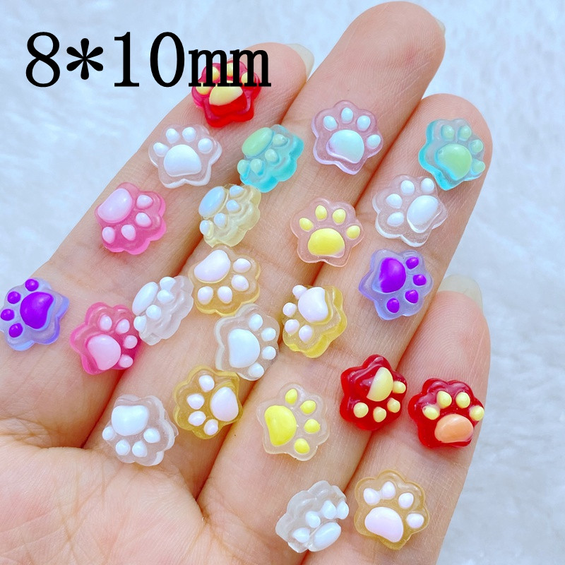 50 komada smole za nokte 3D šarene mačje kandže dragi kamen ravan portret spomenar, nokat za nokte, vjenčana naljepnica, ručni rad za uređenje doma