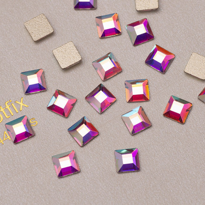 20 buc. AB, forme diferite, nail art, strass, bijuterii, strass, toate dimensiunile, pietre de sticlă cu spate plat pentru decorarea 3D a unghiilor