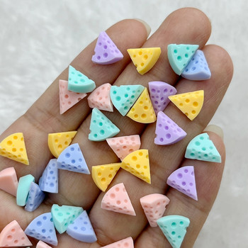 50 κομμάτια πολύχρωμης τρισδιάστατης χαριτωμένης ρητίνης τυριού nail art διακόσμηση τούρτας προμήθειες τέχνης νυχιών