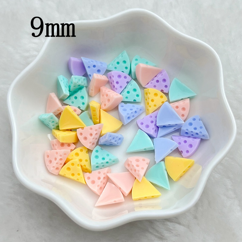 50 vienetų spalvingų 3D mielų sūrio nagų dailės dervų nagų dailės dekoravimo torto nagų dailės reikmenų