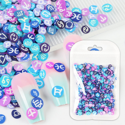 10G Green Alien Nail Art Naljepnice Klizači Uskrsni ukrasi Kriške Meka polimerska glina DIY 3D Nail Charm pribor za manikuru Savjeti