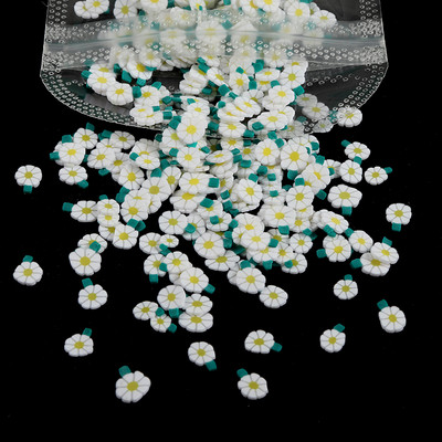 10G Green Alien Nail Art Naljepnice Klizači Uskrsni ukrasi Kriške Meka polimerska glina DIY 3D Nail Charm pribor za manikuru Savjeti