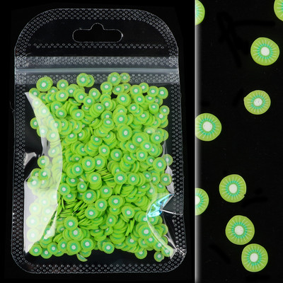 10G Green Alien Nail Art Naljepnice Klizači Uskrsni ukrasi Kriške Meka polimerska glina DIY 3D Nail Charm pribor za manikuru Savjeti