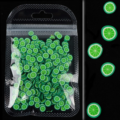 10G Green Alien Nail Art Naljepnice Klizači Uskrsni ukrasi Kriške Meka polimerska glina DIY 3D Nail Charm pribor za manikuru Savjeti