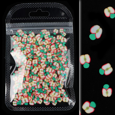 10G Green Alien Nail Art Naljepnice Klizači Uskrsni ukrasi Kriške Meka polimerska glina DIY 3D Nail Charm pribor za manikuru Savjeti