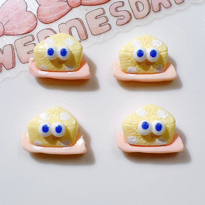 30 τμχ Cute Resin Mini 3D Cartoon μπουκάλι κέικ ψωμιού Nail Rhinestones Nail Art Κοσμήματα Μανικιούρ Διακοσμητικά νυχιών