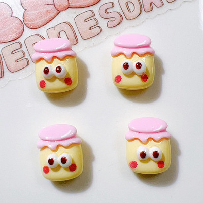 30 τμχ Cute Resin Mini 3D Cartoon μπουκάλι κέικ ψωμιού Nail Rhinestones Nail Art Κοσμήματα Μανικιούρ Διακοσμητικά νυχιών