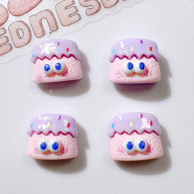 30 τμχ Cute Resin Mini 3D Cartoon μπουκάλι κέικ ψωμιού Nail Rhinestones Nail Art Κοσμήματα Μανικιούρ Διακοσμητικά νυχιών