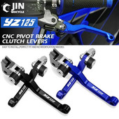 Motocross pliabil Pivot Dirt Bike Pârghii de ambreiaj de frana CNC Maner maneta cablu pentru YAMAHA YZ125 2015 2016 2017 2018 Piese YZ 125