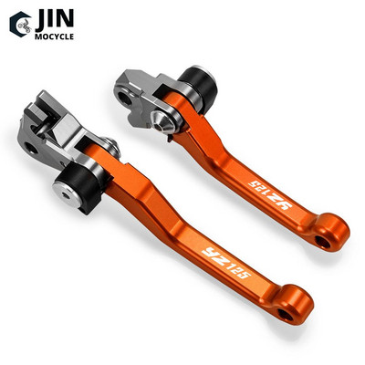 Motocross pliabil Pivot Dirt Bike Pârghii de ambreiaj de frana CNC Maner maneta cablu pentru YAMAHA YZ125 2015 2016 2017 2018 Piese YZ 125