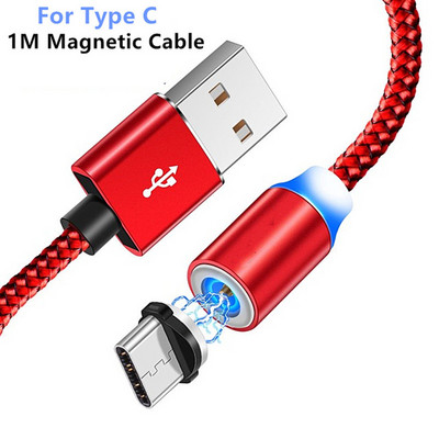 Samsung Galaxy S9 A30 A70 M30s Huawei P30 Pro P20 lite Honor view 10 20 Magnetinis įkroviklio laidas QC3.0 USB greito įkrovimo laidas