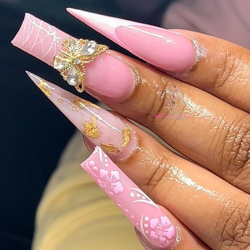 10 tk 3D sulamist küünevõlusid kalliskivid, hõbedane liblikas disain luksuslikud metallist teemandid, kivid, sädelevad küünekaunistused