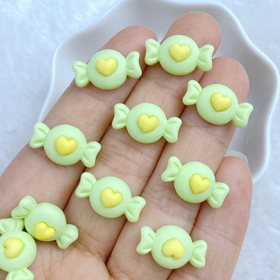 20vnt 3D Charms Kawaii Cute Mini Love Candy Nail Art Papuošalai Manikiūras Nagų dovanų dėžutės dekoravimo priedai