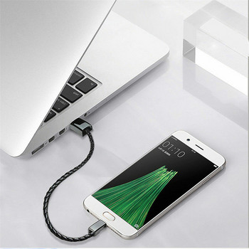 Кожена гривна USB кабел за данни Плетени гривни Гривни за iPhone X XR XS Max 6s USB C кабел за зареждане за Xiaomi Samsung