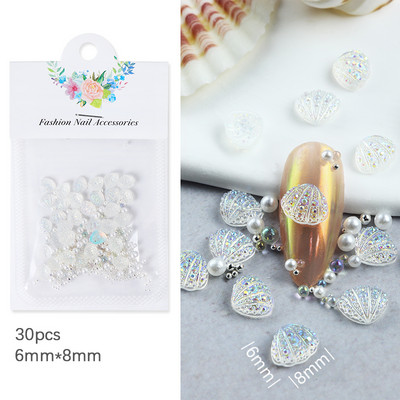 50 vnt. / Krepšelis Skaidrus 3D Love Nail Art Charm Želė dervos plokščiaapačiai blizgantys cirkonio akmenys, skirti pasidaryk pats Valentino dienos manikiūro dekoravimo dalims