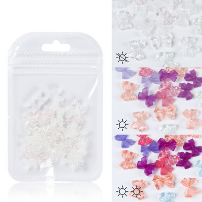 50 vnt. / Krepšelis Skaidrus 3D Love Nail Art Charm Želė dervos plokščiaapačiai blizgantys cirkonio akmenys, skirti pasidaryk pats Valentino dienos manikiūro dekoravimo dalims