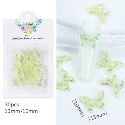 50 vnt. / Krepšelis Skaidrus 3D Love Nail Art Charm Želė dervos plokščiaapačiai blizgantys cirkonio akmenys, skirti pasidaryk pats Valentino dienos manikiūro dekoravimo dalims