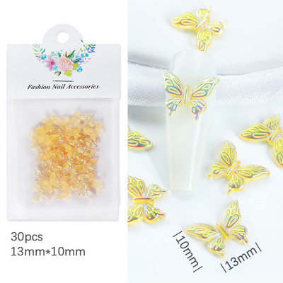 50 vnt. / Krepšelis Skaidrus 3D Love Nail Art Charm Želė dervos plokščiaapačiai blizgantys cirkonio akmenys, skirti pasidaryk pats Valentino dienos manikiūro dekoravimo dalims