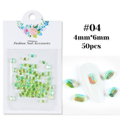 50 vnt. / Krepšelis Skaidrus 3D Love Nail Art Charm Želė dervos plokščiaapačiai blizgantys cirkonio akmenys, skirti pasidaryk pats Valentino dienos manikiūro dekoravimo dalims