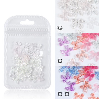 50 vnt. / Krepšelis Skaidrus 3D Love Nail Art Charm Želė dervos plokščiaapačiai blizgantys cirkonio akmenys, skirti pasidaryk pats Valentino dienos manikiūro dekoravimo dalims