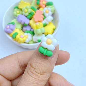 20 бр. Мини 3D сладък букет Аксесоари за части от смола за нокти Kawaii Направи си сам Декорация за нокти