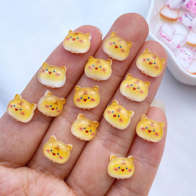 50 de bucăți 3D drăguț mini pisică de desene animate, iepure, serie tigru nail art rășină nail art bijuterii în formă de floare consumabile pentru arta unghiilor