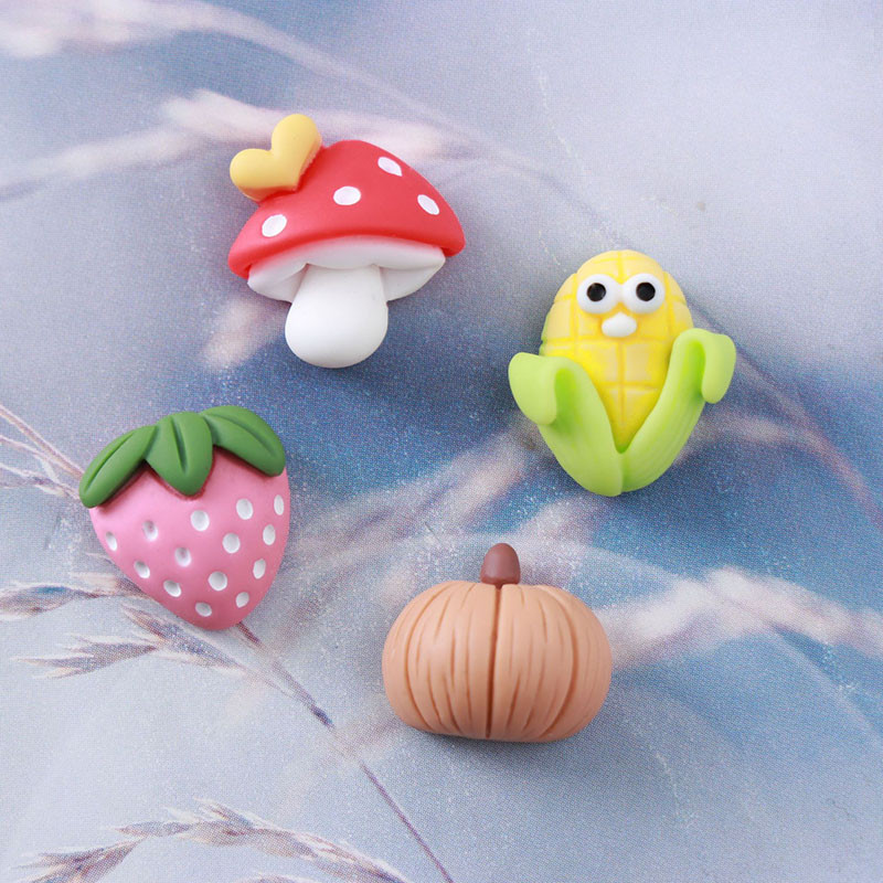 20 τμχ Sweet Slime Nail Charms Cute Red Mushroom Resin Flower Crafts For DIY Nail Art 3D διακόσμηση Αξεσουάρ χαριτωμένες πέτρες