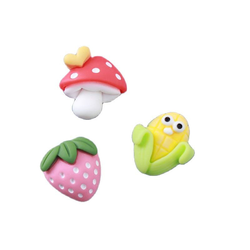 20 τμχ Sweet Slime Nail Charms Cute Red Mushroom Resin Flower Crafts For DIY Nail Art 3D διακόσμηση Αξεσουάρ χαριτωμένες πέτρες