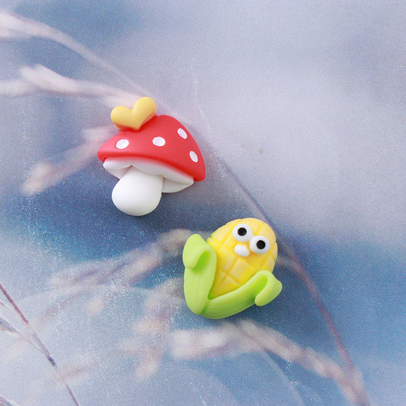 20 τμχ Sweet Slime Nail Charms Cute Red Mushroom Resin Flower Crafts For DIY Nail Art 3D διακόσμηση Αξεσουάρ χαριτωμένες πέτρες