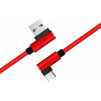 25 см USB към тип C къс кабел за зареждане Коляно 90 градуса 2 A кабел Бързо USB USB C микро зареждане S4O7