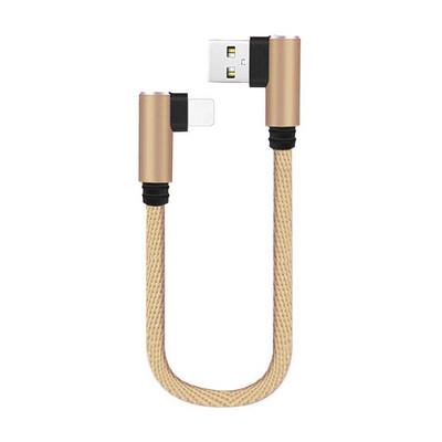 25 cm USB iki C tipo trumpas įkrovimo kabelis alkūnė 90 laipsnių 2A laidas Greitas USB USB C mikro įkrovimas S4O7