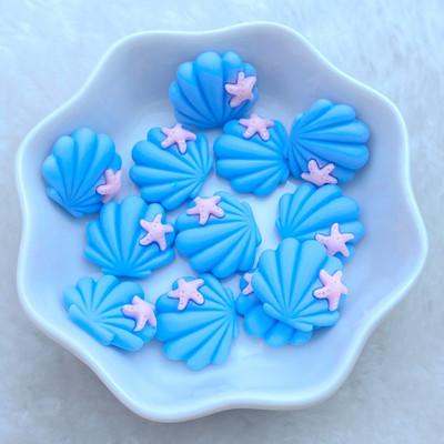 10 3D-säravat ja armsat multifilmi Little Starfish Shell Nail Art Resin küünekunsti kaunistused Lillekujulised küünekunsti tarvikud