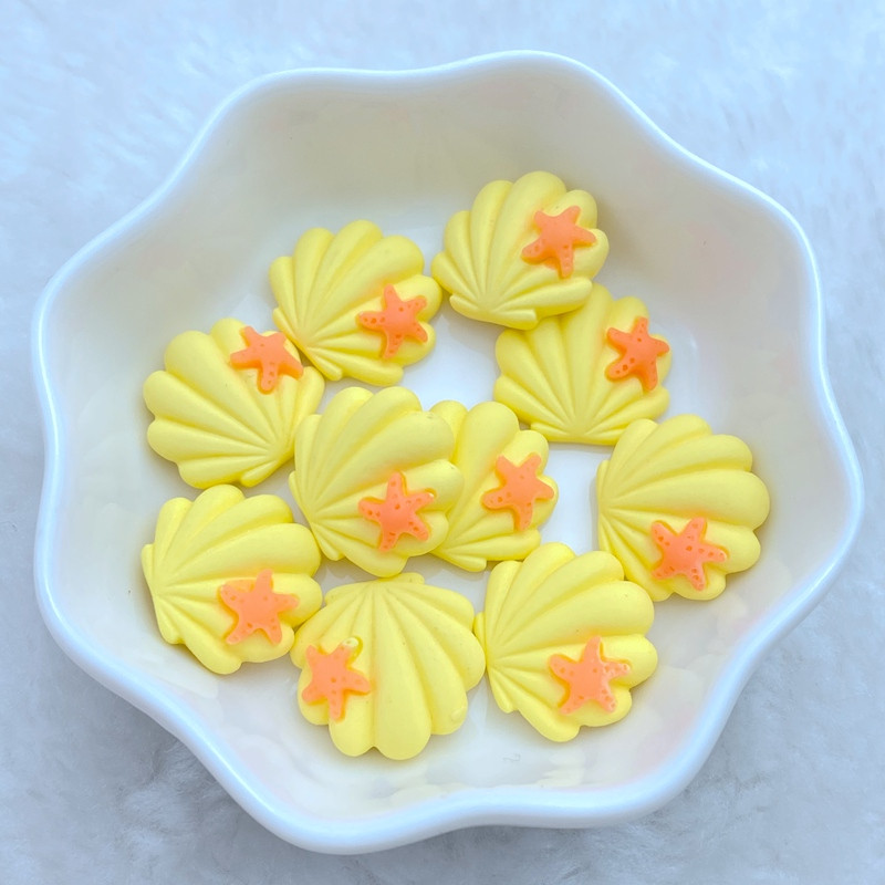 10 3D-säravat ja armsat multifilmi Little Starfish Shell Nail Art Resin küünekunsti kaunistused Lillekujulised küünekunsti tarvikud