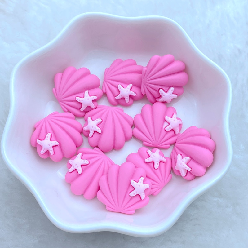 10 3D-säravat ja armsat multifilmi Little Starfish Shell Nail Art Resin küünekunsti kaunistused Lillekujulised küünekunsti tarvikud